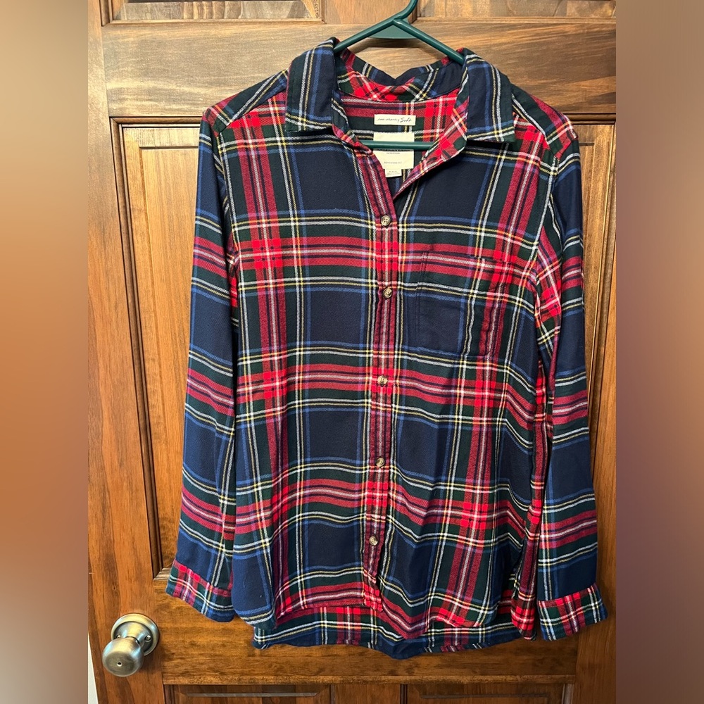 American Eagle Outfitters Ahhh-Mazigly Soft Boyfriend Fit Plaid Flannel Shirt